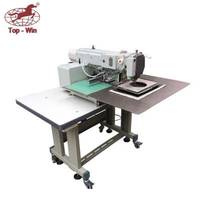 auto thread cutting computerized computer pattern sewing machine for label bag shoes